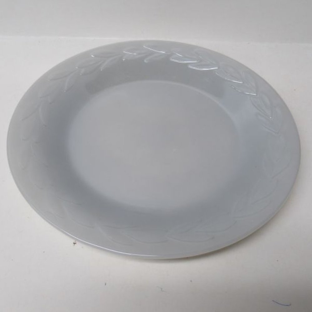 Anchor Hocking Fire King Gray LAUREL 7 1/2 Inch Salad Plate, Made In U.S.A.